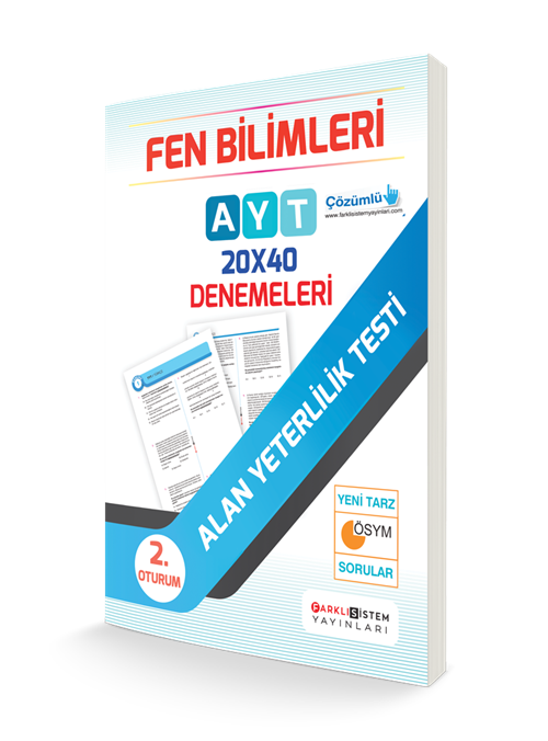 AYT Fen Bilimleri  20 x 40 Çözümlü Bölüm Denemeleri